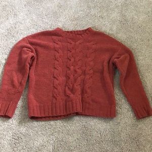 rust color sweater